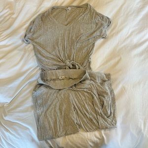 Grey top & bottoms lounge set